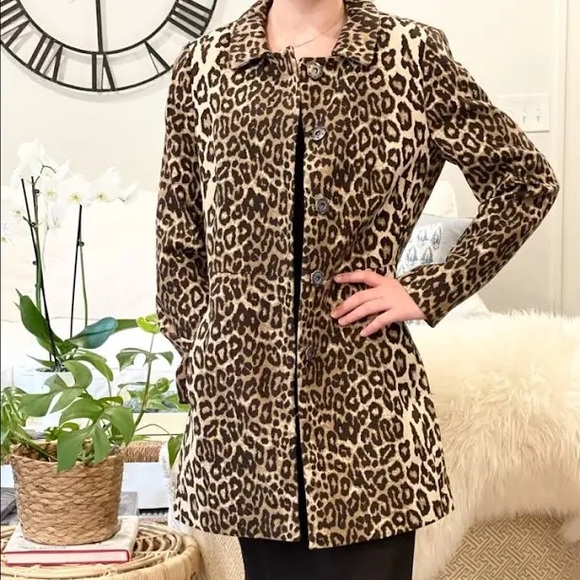 Banana Republic Tailored Animal Coat - Picture 12 of 12